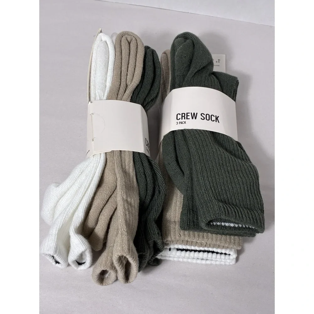 DSG Crew Socks 6pk Comfort Unisex‎ Mens Shoe Size 8-13 Women's 10+ Shoe Size